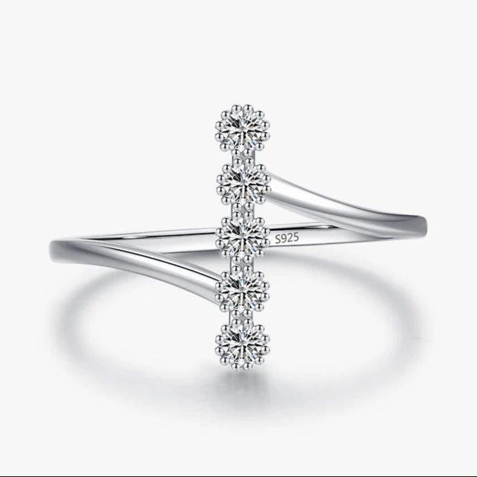 Authentic 925 Sterling Silver Fashion Delicate Finger Rings for Women Wedding Engagement Fine Jewelry Anel Accessories