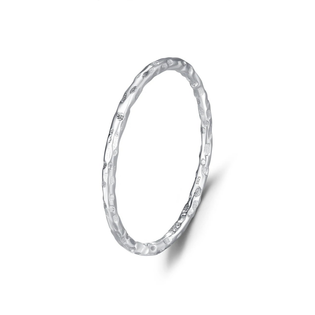 925 Sterling Silver Simple Fashion Stackable Ring Classic Wave Geometric Exquisite Finger Rings for Women Party Jewelry