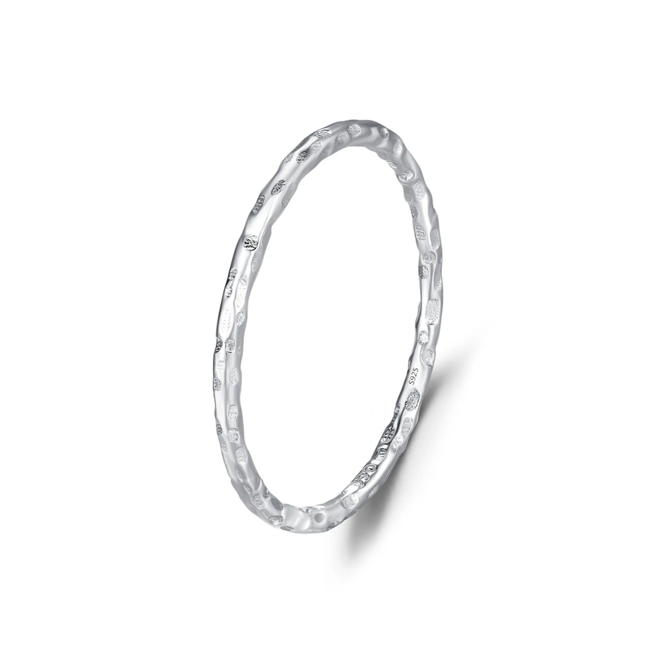 925 Sterling Silver Simple Fashion Stackable Ring Classic Wave Geometric Exquisite Finger Rings for Women Party Jewelry