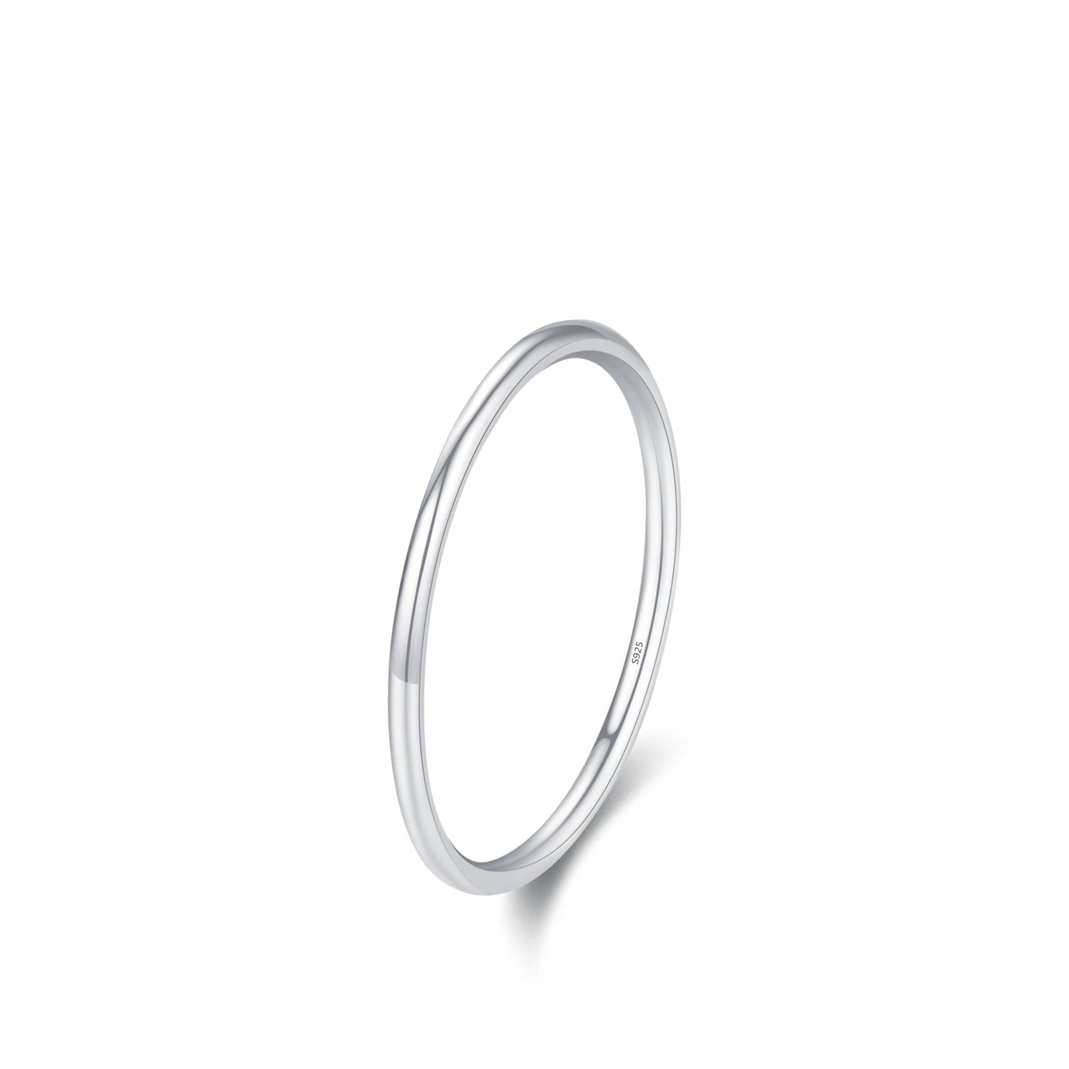 925 Sterling Silver Simple Fashion Stackable Ring Classic Wave Geometric Exquisite Finger Rings for Women Party Jewelry