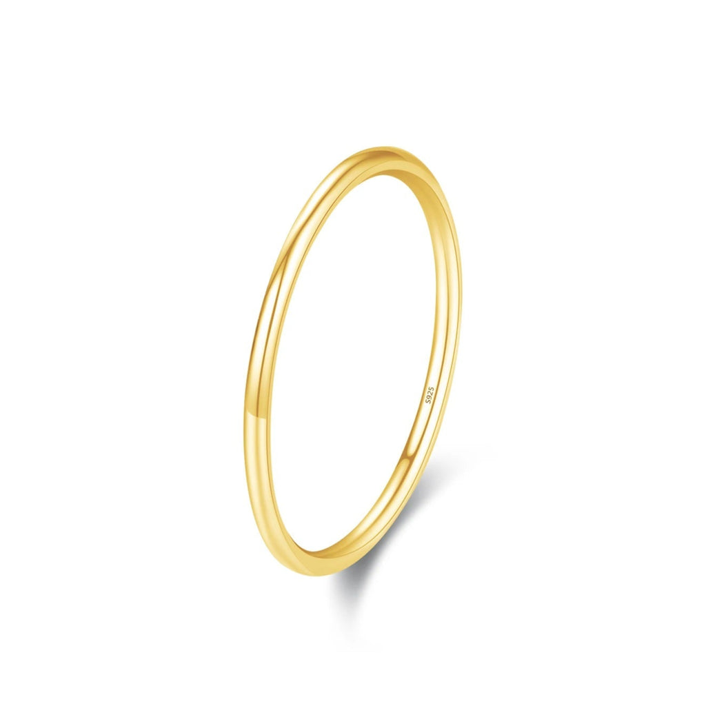 925 Sterling Silver Simple Fashion Stackable Ring Classic Wave Geometric Exquisite Finger Rings for Women Party Jewelry