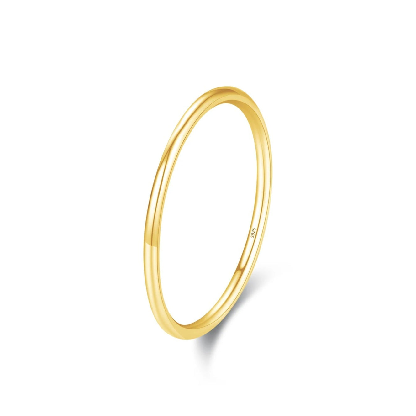 925 Sterling Silver Simple Fashion Stackable Ring Classic Wave Geometric Exquisite Finger Rings for Women Party Jewelry