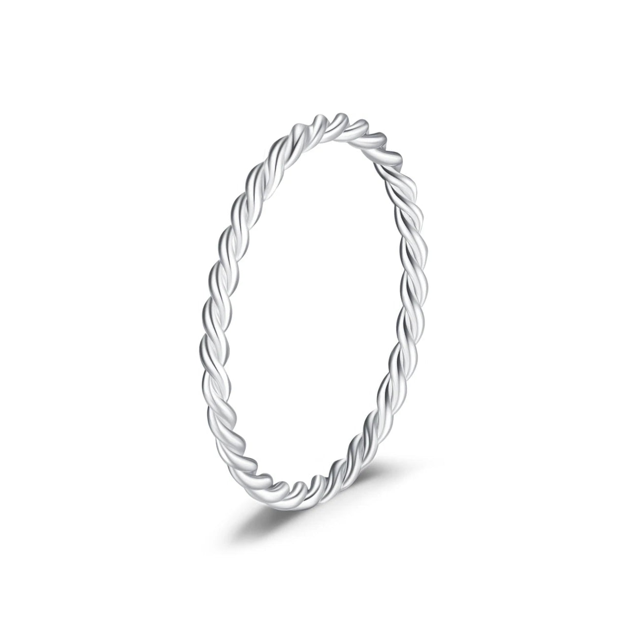 925 Sterling Silver Simple Fashion Stackable Ring Classic Wave Geometric Exquisite Finger Rings for Women Party Jewelry