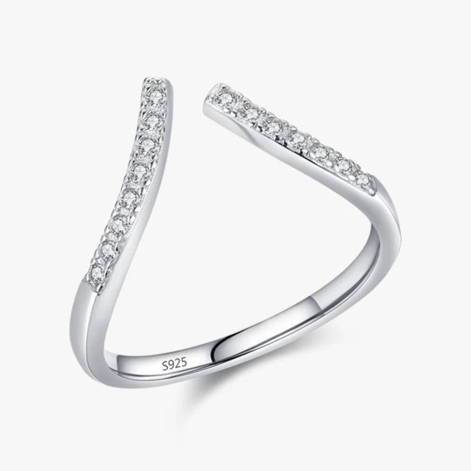 925 Sterling Silver Simple Open Size Index Finger Ring for Women Classic Sparkling Wedding Engagement Luxury Fine Jewelry